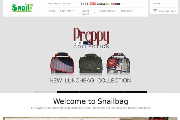 snailbag.es site used Designo