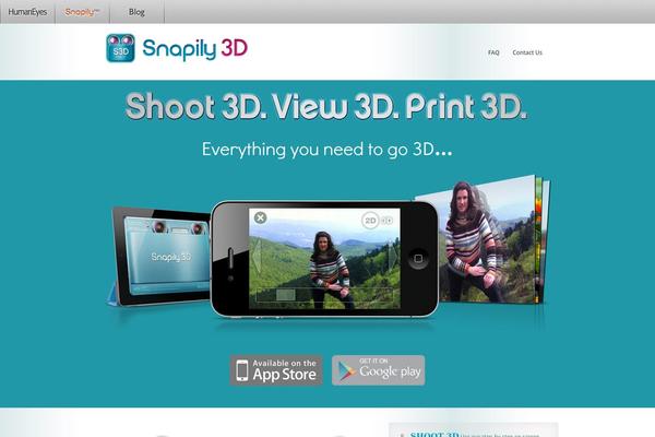 snapily3d.com site used Ellipsis