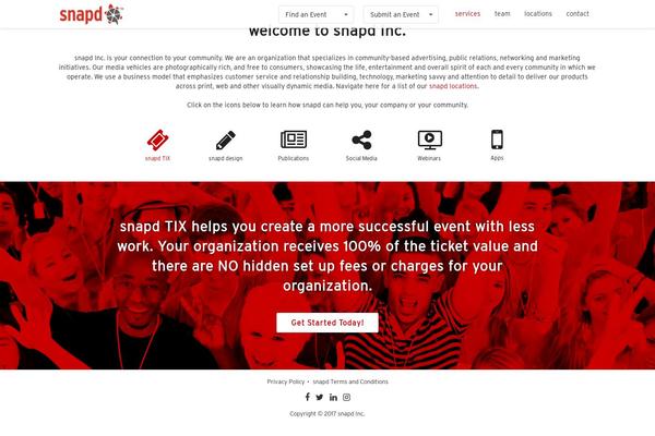 Snapd theme site design template sample