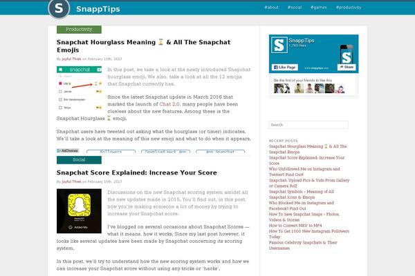 snapptips.com site used Shapebox