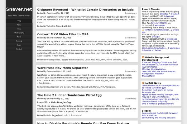 Site using Infinite-Scroll plugin
