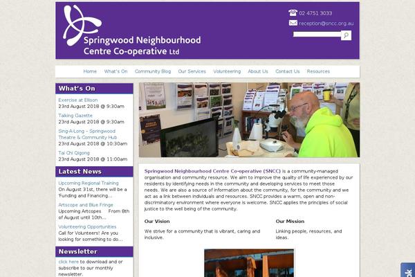 sncc.org.au site used Sncc-wordpress-theme