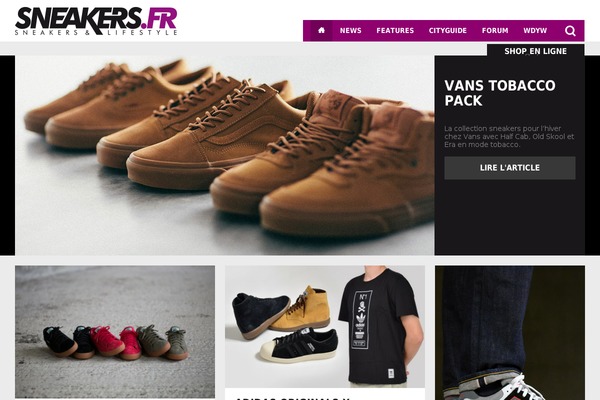 sneakers theme websites examples