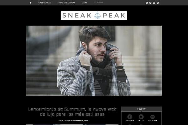 sneakpeakblog.com site used Sneakpeak