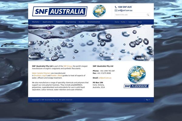 snf.com.au site used Snf