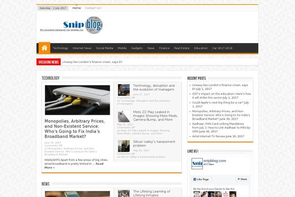 WordPress website example screenshot