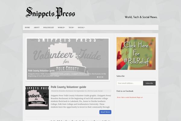 snippetspress.com site used Minimalist