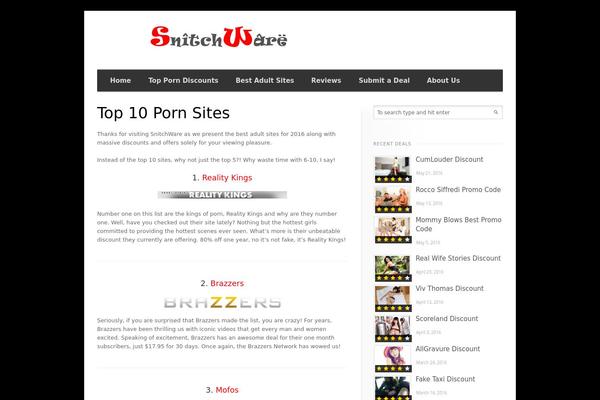 snitchware.com site used Grandmag