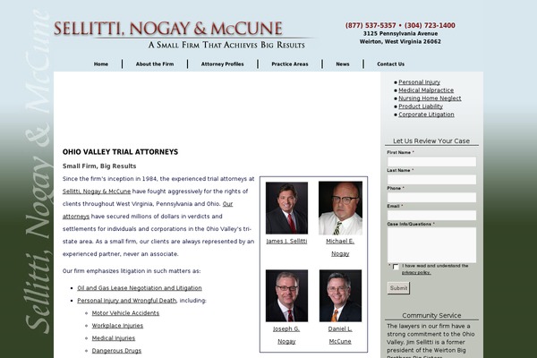 WordPress website example screenshot