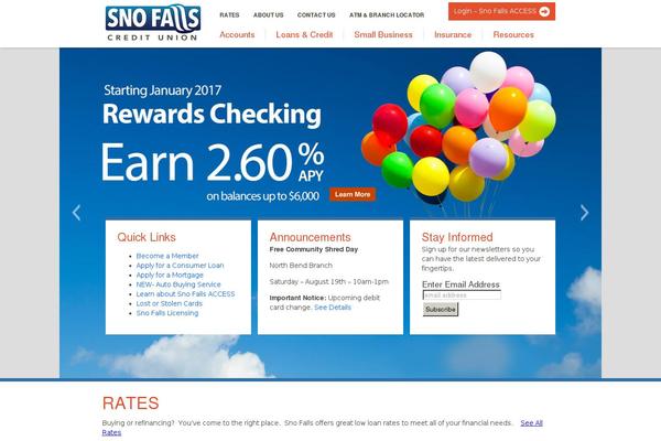 snofalls.com site used Snofalls