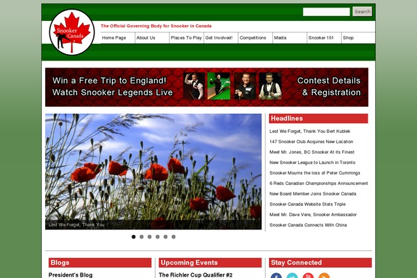 snookercanada.ca site used Snookercanada-2016