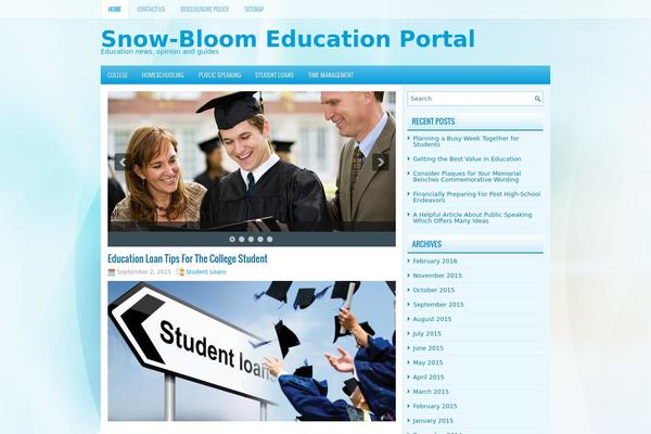 snow-bloom.com site used Credo
