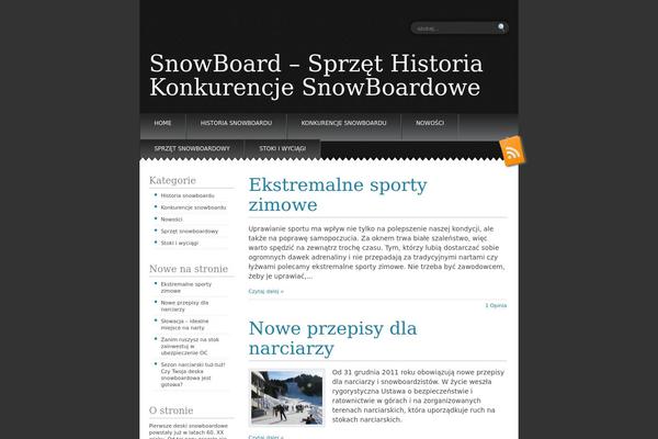 Snowblind theme site design template sample