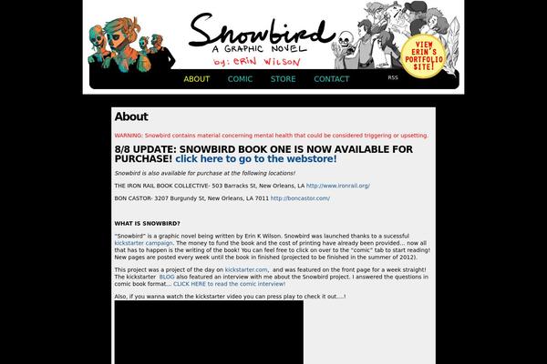 Comicpress Child theme site design template sample