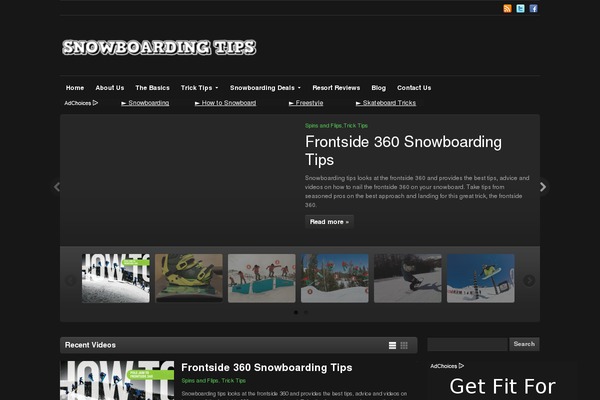 snowboardingtips.co.uk site used Videozoom