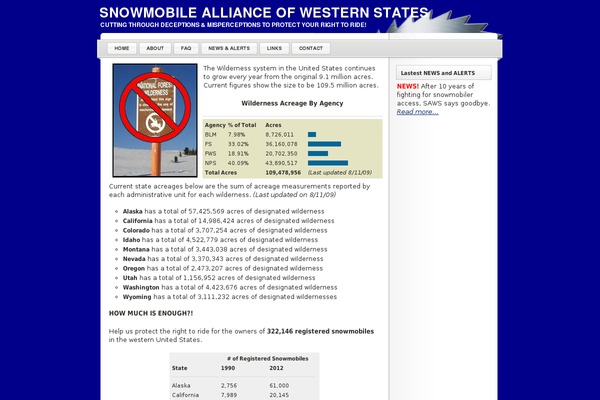 snowmobile-alliance.org site used LightWord