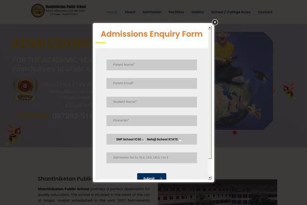 Site using Quick Contact Form plugin