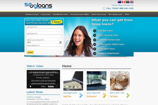 snug-loans.com site used Snug-loan
