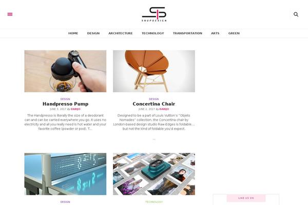 snupdesign.com site used The Voux