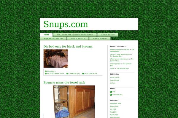 Green-grass theme site design template sample