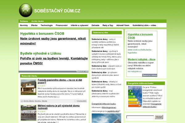 sobestacny-dum.cz site used Zelenezpravy