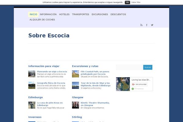 sobreescocia.com site used Wp-enlightened-escocia