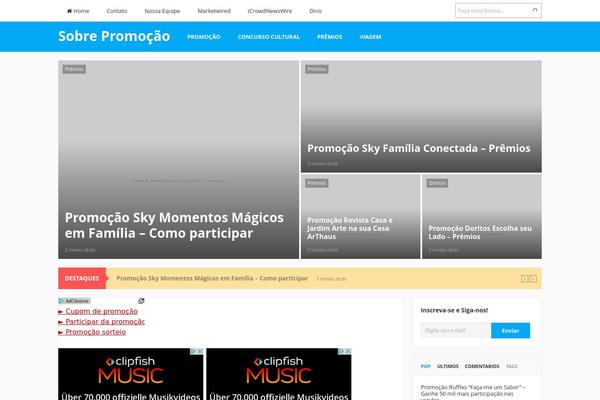 GoMedia theme site design template sample