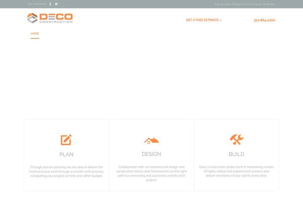 Construction theme site design template sample