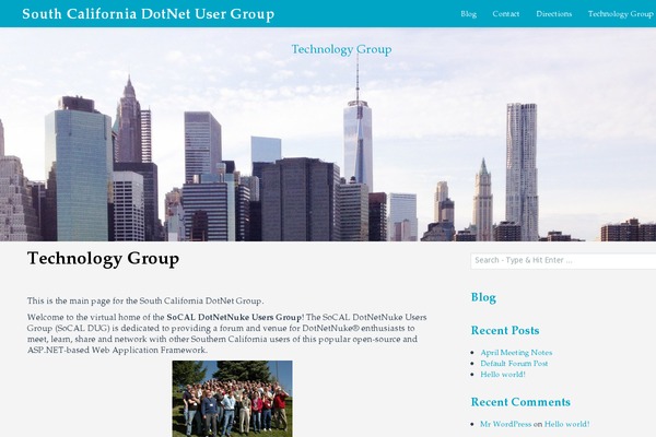 WordPress website example screenshot
