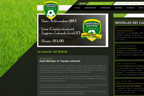 soccer-estrie.qc.ca site used Arse