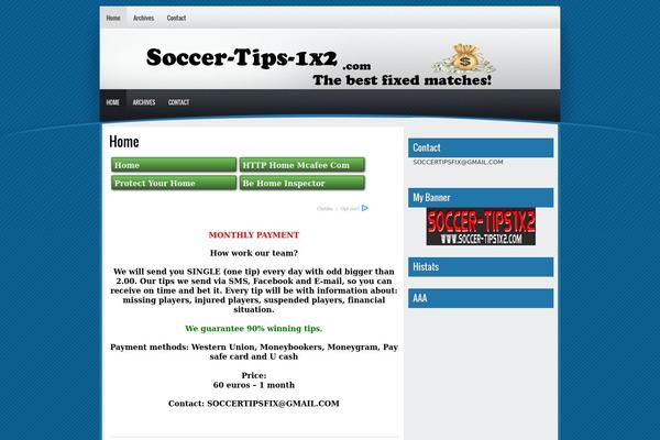 soccer-tips-1x2.com site used Studentblog