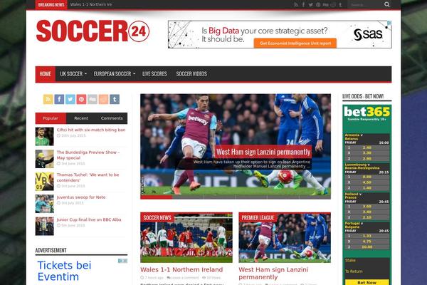 Jarida theme site design template sample
