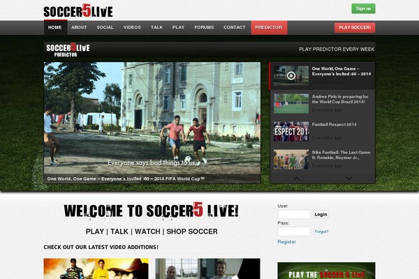 soccer5live.com site used S5live