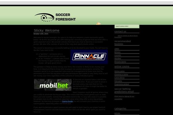 soccerforesight.com site used Stunning Silence