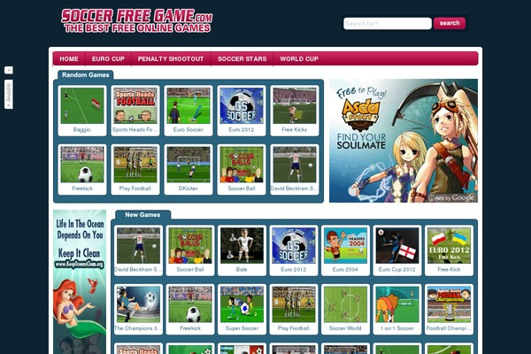 Wtb Game theme site design template sample