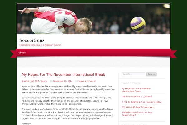 WordPress website example screenshot
