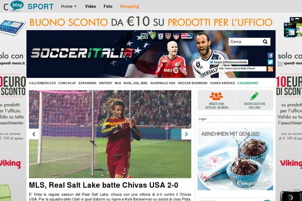 socceritalia.it site used Layout-comunicablog-generale