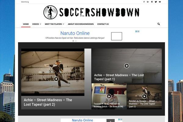 soccershowdown.com site used Mantratheme