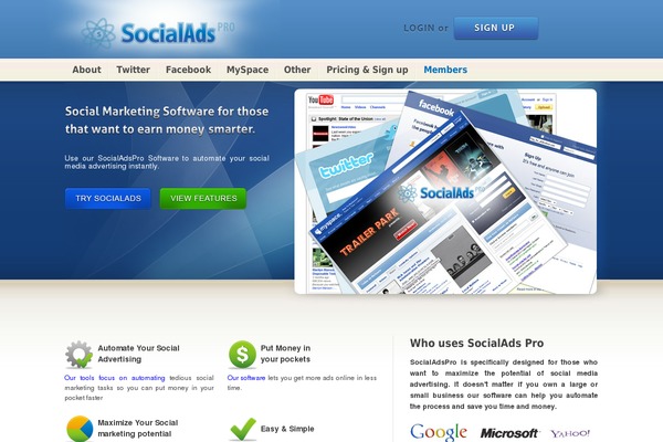 socialadspro.com site used Socialadspro