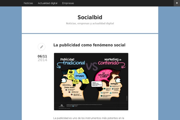 socialbid.es site used tdPersona