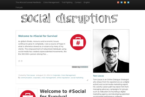 socialdisruptions.com site used Standard