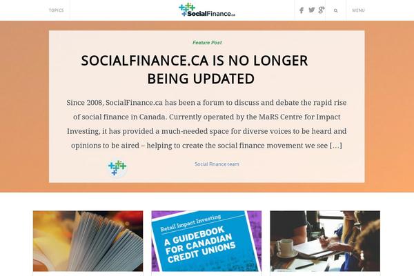 socialfinance.ca site used Socialfinance