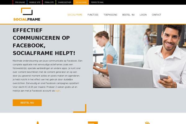 socialframe.nl site used Proonline