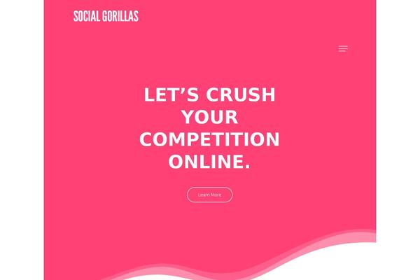 socialgorillas.com site used Social-gorillas-theme
