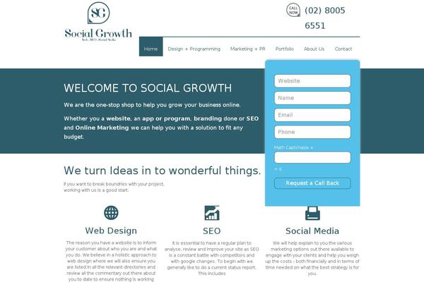 socialgrowth.com.au site used Socialgrowth