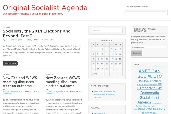 socialistagenda.info site used Politics