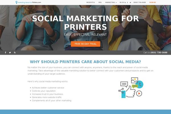 socialmarketingforprinters.com site used Mi4p-bootstrap-3