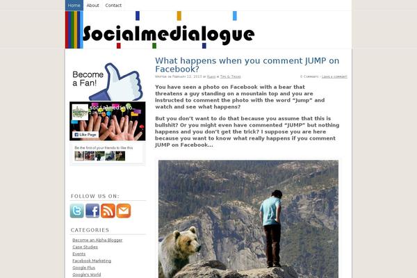 socialmedialogue.com site used Headway156