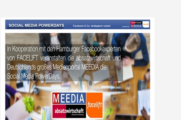 socialmediapowerdays.com site used Meedia-socialmeediapowerdays