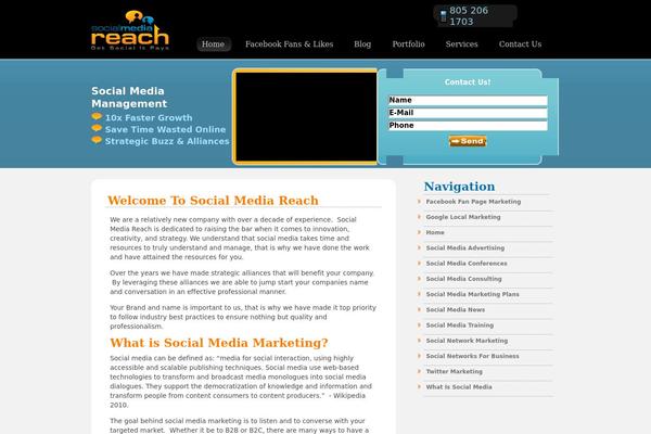 socialmediareach.com site used Smr